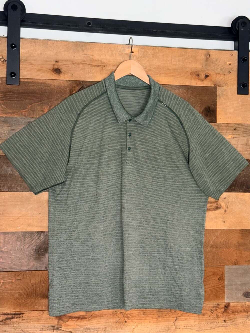Lululemon Metal Vent Tech Polo Size XXL Green 0857